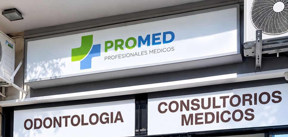 Fachada de PROMED en Calle 148 Nº 1015, Berazategui